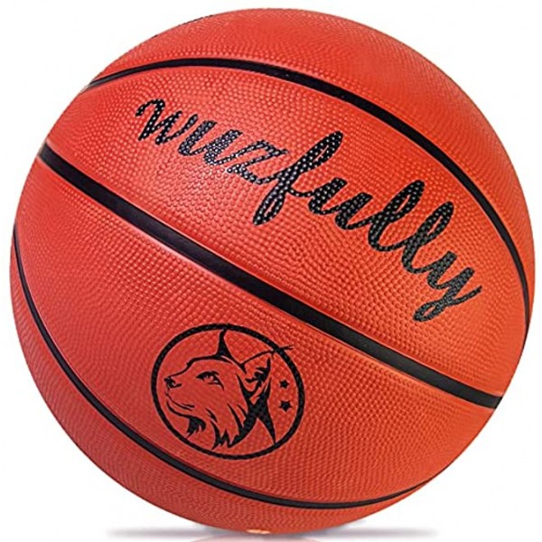 Mini Rubber Basketball Size 3 22-Inch,Kids Basketball for Indoor Outdoor Pool Play Games