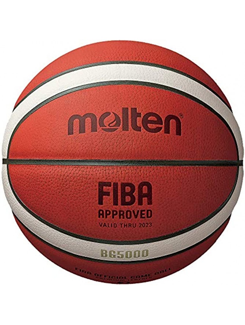 Molten BG-Series Leather Basketball FIBA Approved BG5000 Size 7 2-Tone B7G5000