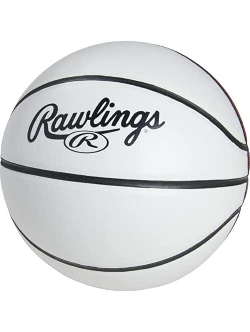 Rawlings | Autograph Basketball | Official Size 7 | 29.5 in. | Four White Panels
