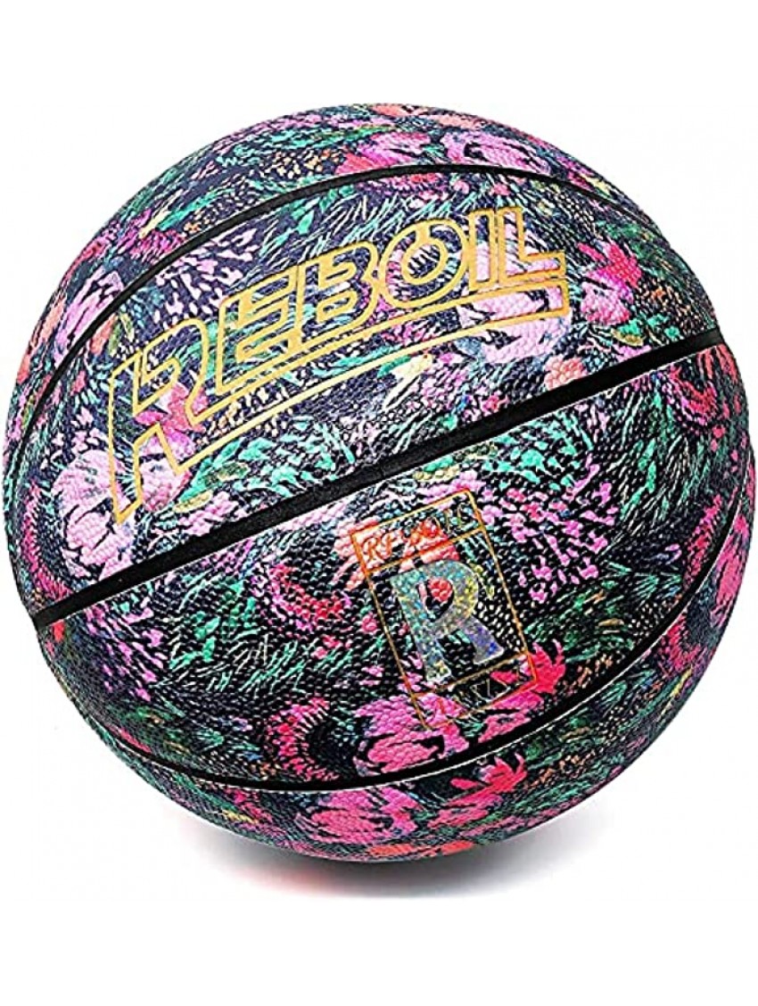 REBOIL Go! Girls Pink Basketball Size 4 Kids Size 5 Youth Size 6 Women's Size 7 Pro – Premium Composite Leather – Indoor and Outdoor for Girls Youth and Womens