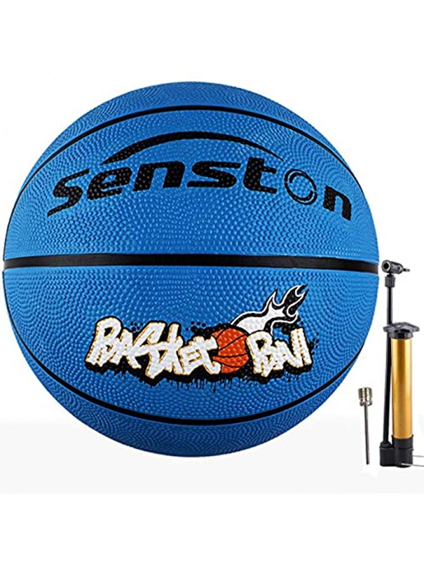 Senston 27.5" Youth Basketball for Kids Junior Children Official Size 5 Basketball Luminous Night Ball School Kids Basketball