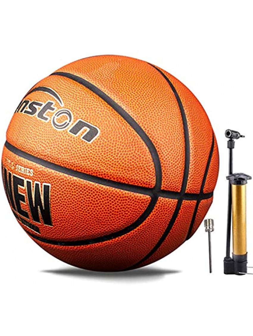Senston PU TPU Leather Basketball 29.5" Outdoor Indoor Mens Basketball Ball Official Size 7 Outdoor Indoor Game Basket Ball