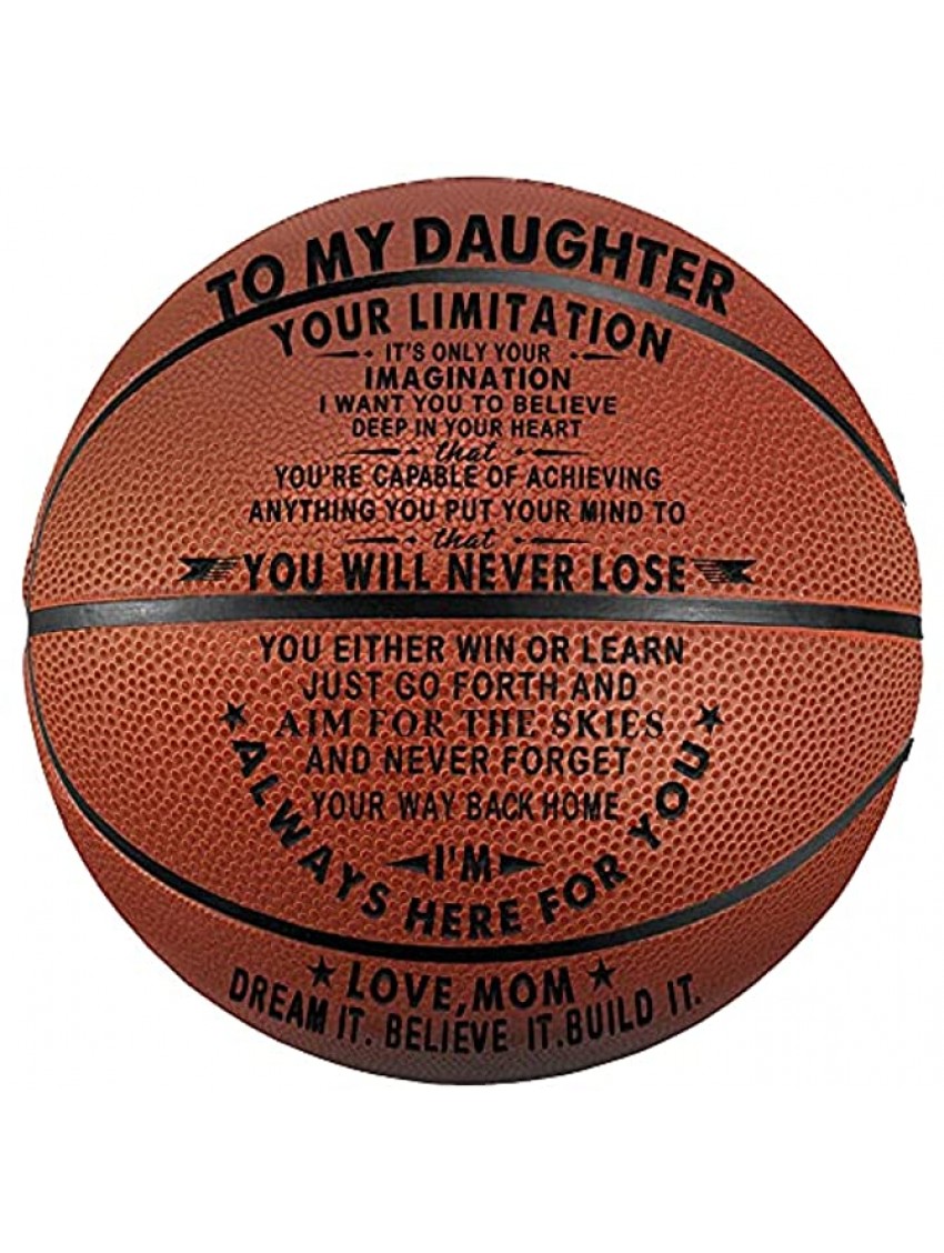 Tree Life Engraved Basketball Gifts for Son Your Limitation It’s Only Your Imagination to My Son from Dad Christmas Birthday Gifts Indoor Oudoor Personlized Basketball 29.5 Inch