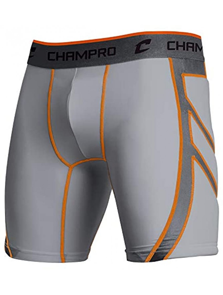 CHAMPRO Men's Wind Up Compression Sliding Shorts