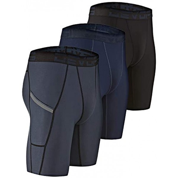 DEVOPS Men's Compression Shorts Underwear 3 Pack