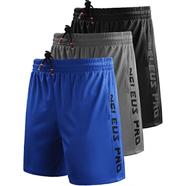 Neleus Men's Lightweight Workout Athletic Shorts with Pockets