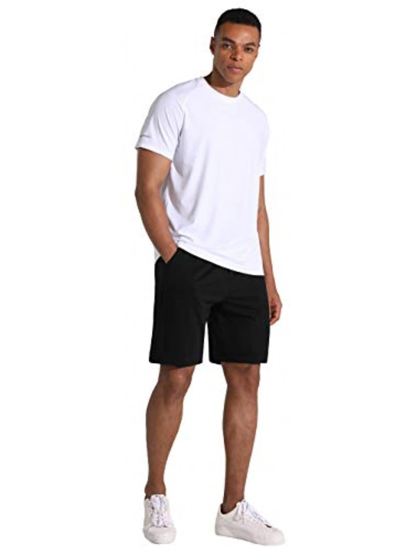 THE GYM PEOPLE Men's Lounge Shorts with Deep Pockets Loose-fit Jersey Shorts for Running,Workout,Training Basketball