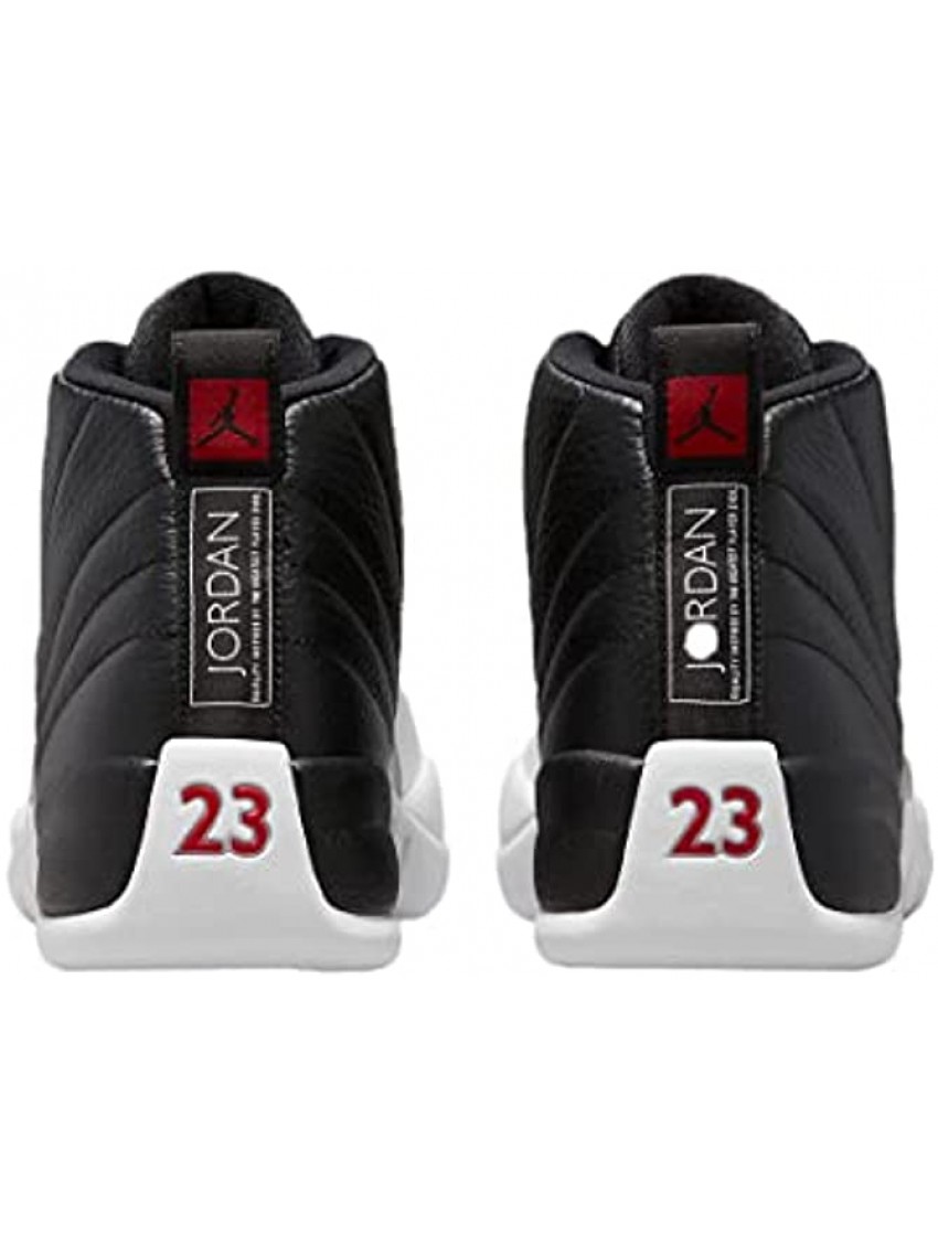 Nike Air Jordan 12 XII Playoff Men's Shoes Black Varsity Red-White CT8013-006