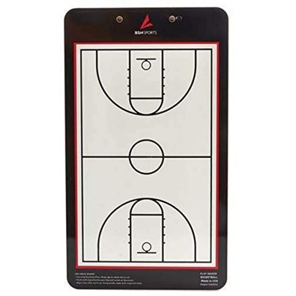 BSN Sports Double Sided Basketball Coach's Board White