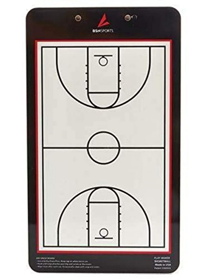 BSN Sports Double Sided Basketball Coach's Board White