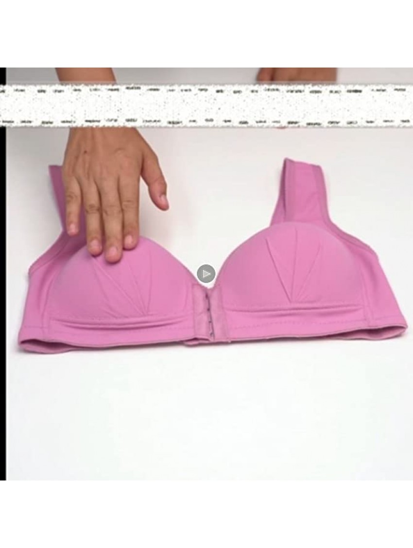 Kanzd Push Up Bra for Women Women's Front Closure Bras Comfortable Wire Free Bra Comfy Support Solid Everyday Bra Underwear