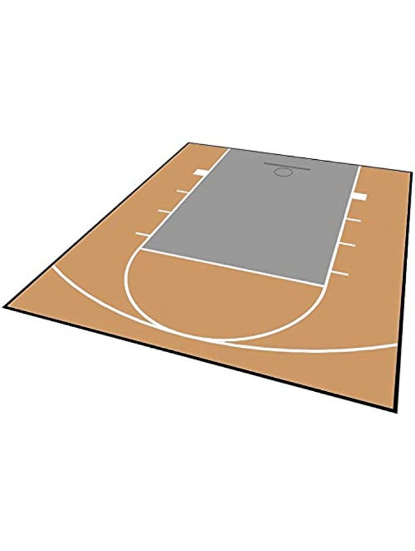 MODUTILE Outdoor Basketball Court Flooring Half Court Kit 20ft x 24ft Lines and Edges Included Made in The USA