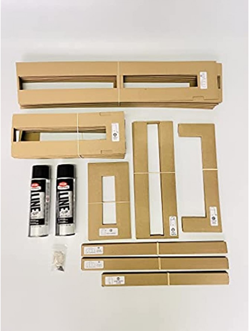 Ronan Sports Complete Easy Court Basketball Stencil Kit | Includes Spray Paint & Spray Box | Made in USA