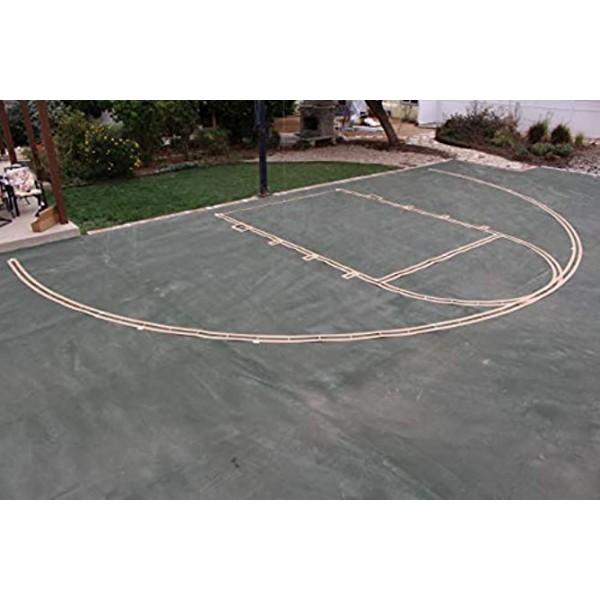 Ronan Sports Complete Easy Court Premium Basketball Marking Stencil Kit No Paint Included