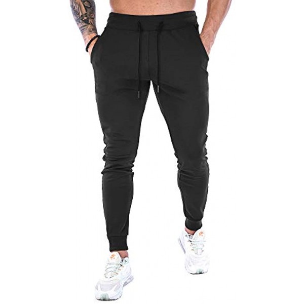 GANSANRO Mens Jogger Sweatpants Men's Slim Fit Workout Athletic Pants Sweatpants for Men with Pockets