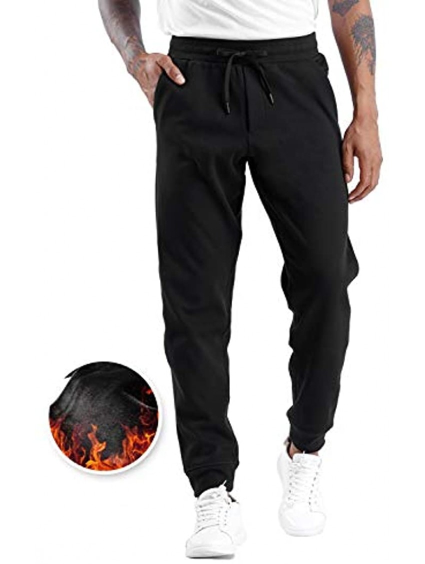 THE GYM PEOPLE Men's Fleece Joggers Pants with Deep Pockets Athletic Loose-fit Sweatpants for Workout Running Training